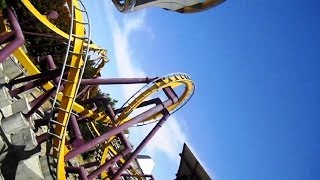 Batman la Fuga front seat onride HD POV Parque Warner Madrid [upl. by Santiago319]