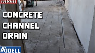 How to Cut a Drainage Channel into a Concrete Slab [upl. by Shirlene]