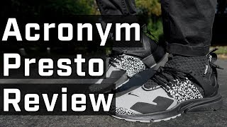 Techwear HEAT 🔥 Nike x Acronym Presto Review  On Feet [upl. by Ennovy588]