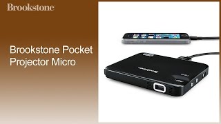 Brookstone Pocket Projector Micro How To Video [upl. by Aneetsirhc673]