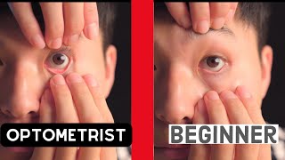 HOW TO put contacts in and out easy version  Optometrist Tutorial [upl. by Eednam468]