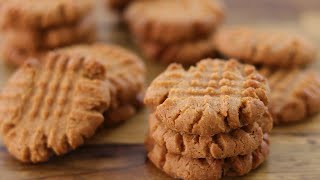 3Ingredient Peanut Butter Cookies Recipe [upl. by Amaryl]