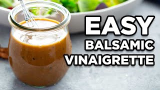 Homemade Balsamic Vinaigrette  Salad Dressing Recipes by MOMables [upl. by Deck741]