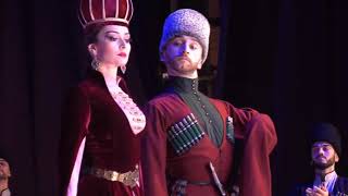 Kabardinka Show  Circassian Noble dance quotUork Qafaquot [upl. by Ullman]