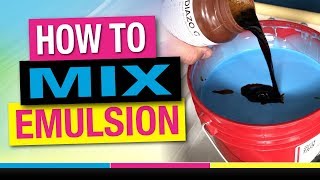 How to Mix Diazo Emulsion for Screen Printing Beginners at Home [upl. by Kiraa]