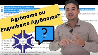 Agrônomo ou Engenheiro Agrônomo  Tem diferença [upl. by Inattirb]