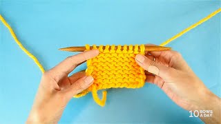 Eastern Russian Knitting  How to Purl Stitches [upl. by Nitsud467]