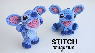 Stitch Amigurumi  How to Crochet Lilo and Stitch  Open Mouth Version [upl. by Salot282]