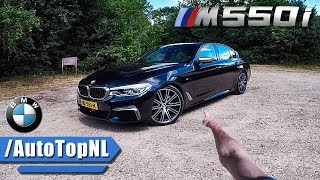 BMW M550i REVIEW POV Test Drive on AUTOBAHN by AutoTopNL [upl. by Ejroj]