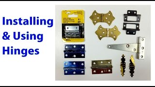 Installing and Using Hinges Woodworking Beginners 19 [upl. by Edobalo]