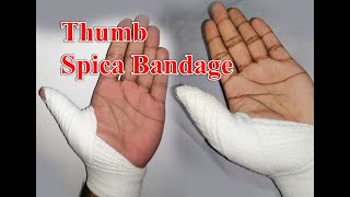 Thumb Spica Bandage [upl. by Aehc]