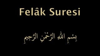 FELAK SURESİ EZBERLE HER AYET ON TEKRAR [upl. by Ulda]