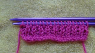 Knitting Rib for Beginners cast on kn pu amp Rib [upl. by Mundford387]