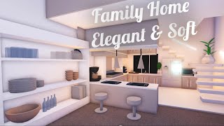 Soft Elegant Aesthetic Family Home  Tour and Speed Build  Adopt Me [upl. by Ecyak393]