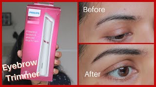 Philips Flawless Brows amp Precise Touchups HP6388  Demo amp Review philipsflawlesseyebrowtrimmer [upl. by Anirtac]