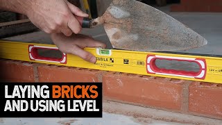 Bricklaying Basics Should you hit your level laying 4 bricks [upl. by Ydisac]