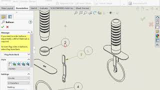 Assembly Drawing  SolidWorks 2018 Tutorial [upl. by Yentruok940]