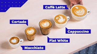 All Espresso Drinks Explained Cappuccino vs Latte vs Flat White and more [upl. by Eugaet]