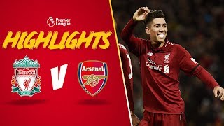 Firmino scores no look goal  Liverpool 51 Arsenal  Highlights [upl. by Theresita58]