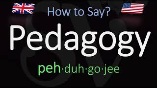 How to Pronounce Pedagogy CORRECTLY Meaning amp Pronunciation [upl. by Unam716]