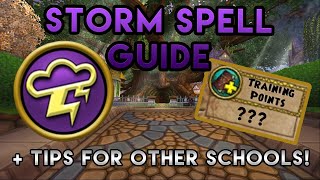 Wizard101 Lvl 1100 Storm Spell Guide  Tips and Tricks for ALL Schools [upl. by Diella]