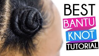 How To  Perfect Bantu Knots on Natural Hair amp Transitioning Hair [upl. by Eiddet]