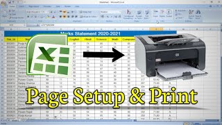 How to Print in Excel  Print Page Setup in Excel [upl. by Hannus]