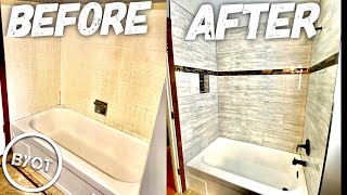 DIY Shower Remodel  START To FINISH Part 1 of 2 [upl. by Sikras718]