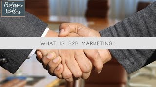 What is B2B Marketing Business to Business Marketing Explained [upl. by Noivart254]