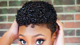 HOW TO Simple Tapered TWA Wash N Go Routine [upl. by Werdn63]