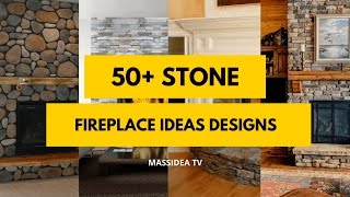 50 Best Stone Fireplace Ideas Designs 2018 [upl. by Skinner]