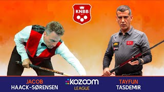 KNBB Kozoom League  Jacob HAACKSORENSEN vs Tayfun TASDEMIR [upl. by Auhsuj]