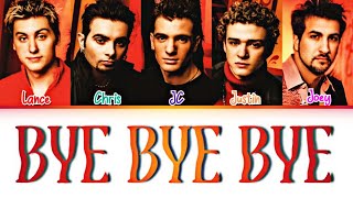 NSYNC  Bye Bye Bye Color Coded Lyrics [upl. by Colis389]