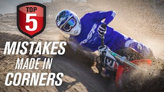 Top 5 Dirt Bike Cornering Mistakes amp Tips to Correct Them [upl. by Ahsenev]