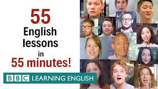 BOX SET 55 English lessons in 55 minutes Grammar amp Vocabulary Megaclass [upl. by Akiehsal]