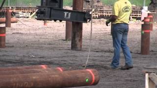 Driving Piles for a Building Foundation [upl. by Crin342]