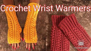 HOW TO CROCHET WRIST WARMERs  EASY BEGINNERS TUTORIAL simplyangeltiah wristwarmers subscribe [upl. by Zug]