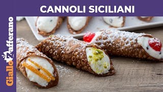 CANNOLI SICILIANI RICETTA ORIGINALE [upl. by Doria695]