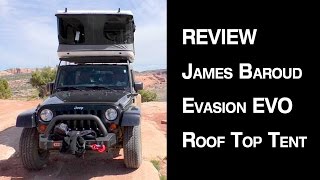 James Baroud Evasion XXL Roof Top Tent Review [upl. by Nylkaj]