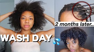 WASH DAY after protective hairstyles [upl. by Anurb753]