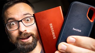 Which Is BETTER SanDisk Extreme Portable SSD VS Samsung T7 SSD Review [upl. by Natfa]