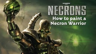 Warhammer 40000 How to paint a Necron Warrior [upl. by Adierf]