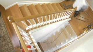 How to install wood on stairs  StareCasing Installation Training [upl. by Rockwell593]