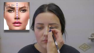 Microblading Tips amp Tricks Ensuring Even Brows  Brow Mapping  How to Map Eyebrows [upl. by Atika]