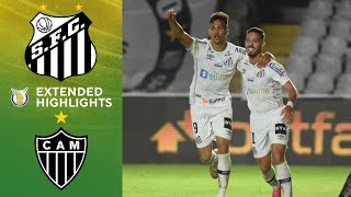 Santos vs Atlético Mineiro Extended Highlights  Brazil Serie A  CBS Sports Golazo [upl. by Ku]