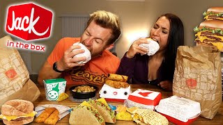 EATING OUR FAVORITES FROM JACK IN THE BOX MUKBANG [upl. by Wiseman]