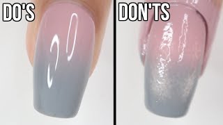 DOs amp DONTs Ombré Nails  how to do ombré nails with regular polish [upl. by Jase]