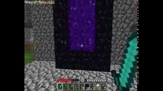 Minecraft how to make and use teleport nether portal [upl. by Pussej]