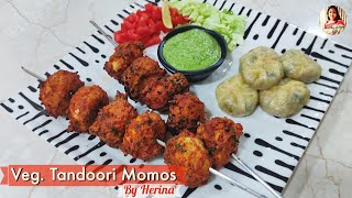 VegTandoori Momos Recipe  No onion No Garlic बिना आटे या मैंदे के मोमोज़ बनाने की वीधी  in Hindi [upl. by Templeton]