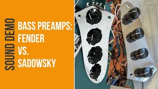 Bass Preamps Fender VS Sadowsky [upl. by Kreindler]